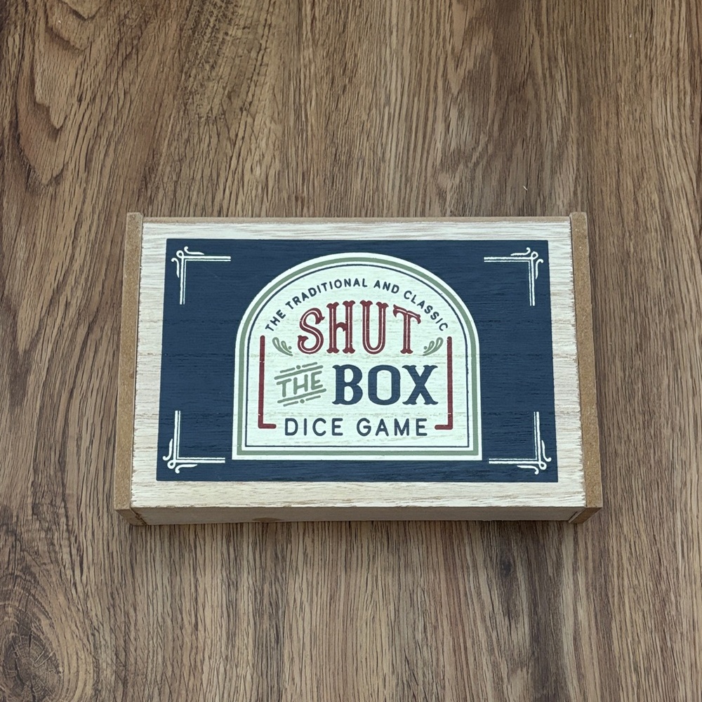 Shut the Box Dice Game - Black and Brown